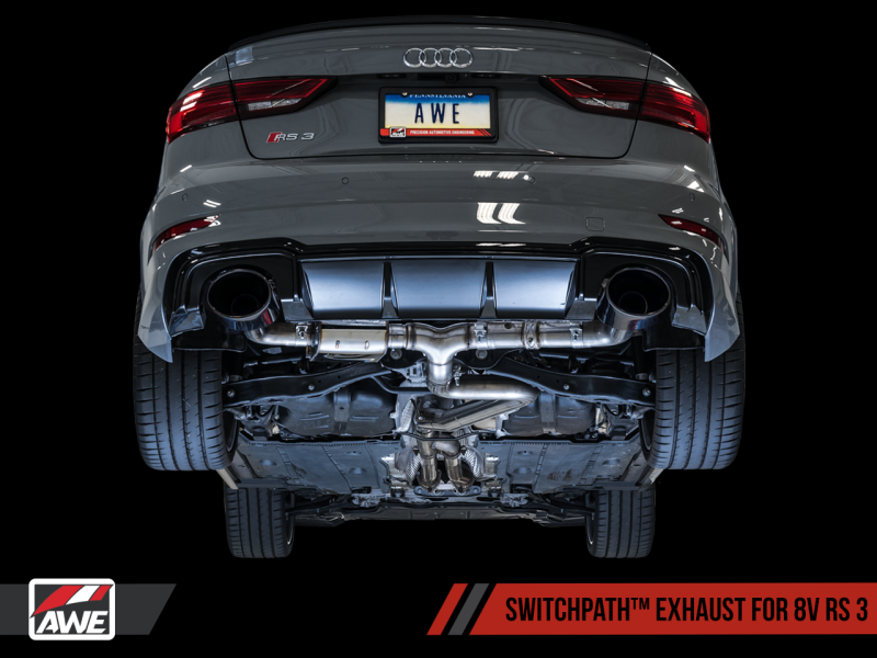 AWE Tuning 17-19 Audi RS3 8V SwitchPath Exhaust w/Diamond Black RS-Style Tips-thumbmail-9