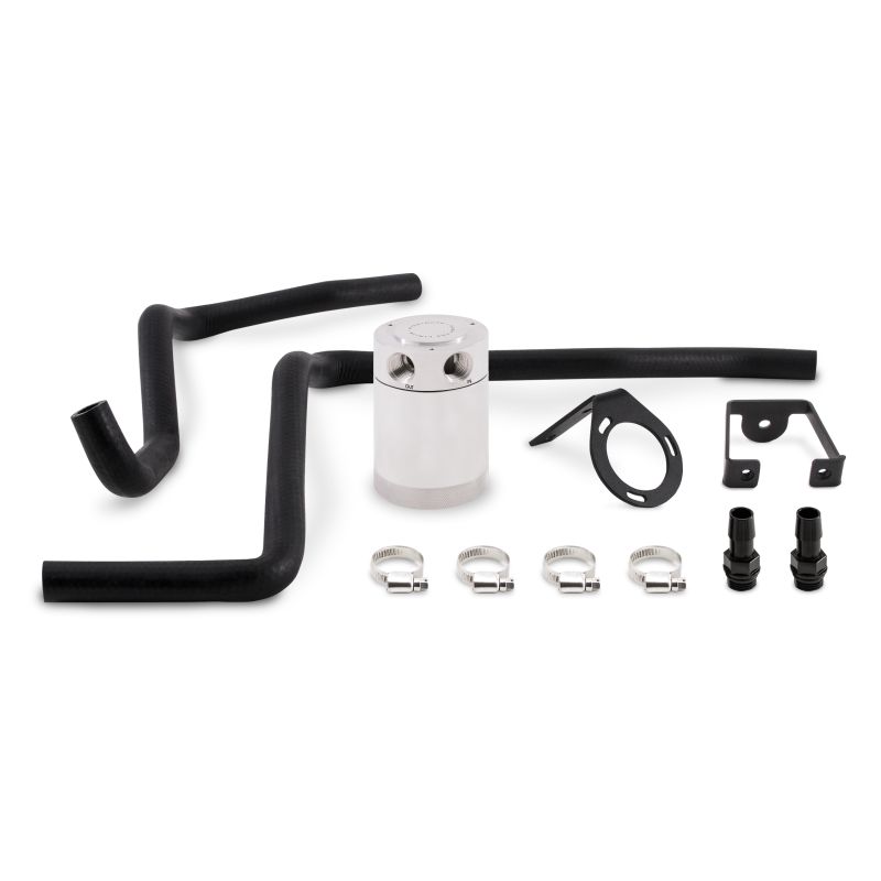 Mishimoto 12-14 Dodge Charger / 12-14 Chrysler 300C 6.4L Direct Fit Oil Catch Can Kit - Polished-thumbmail-4