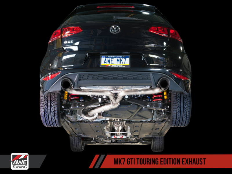 AWE Tuning VW MK7 GTI Track Edition Exhaust - Chrome Silver Tips-thumbmail-5