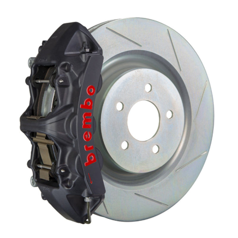 Brembo 10-15 Camaro V6 Front GTS BBK 6 Piston Cast 355x32 1pc Rotor Slotted Type-1-Black HA-thumbmail-1