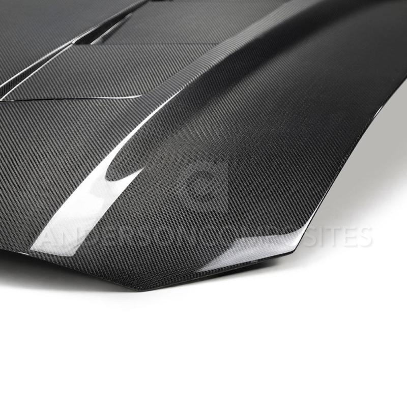 Anderson Composites 2018 Ford Mustang GT Type-SA Style Heat Extractor Double Sided Carbon Fiber Hood-thumbmail-7