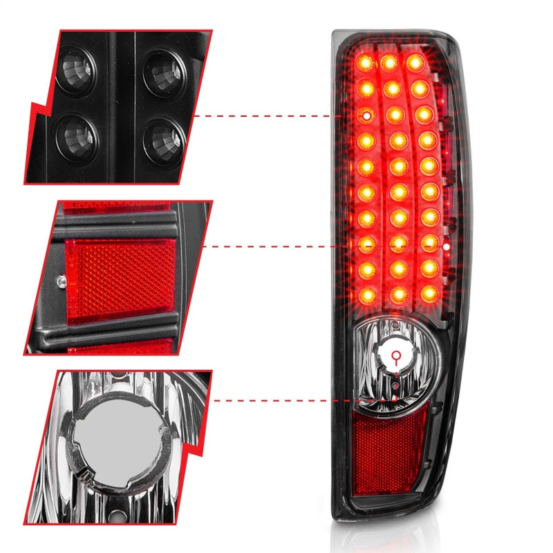 Anzo 04-10 Chevy Colorado LED Tailights G2 - Black-thumbmail-12