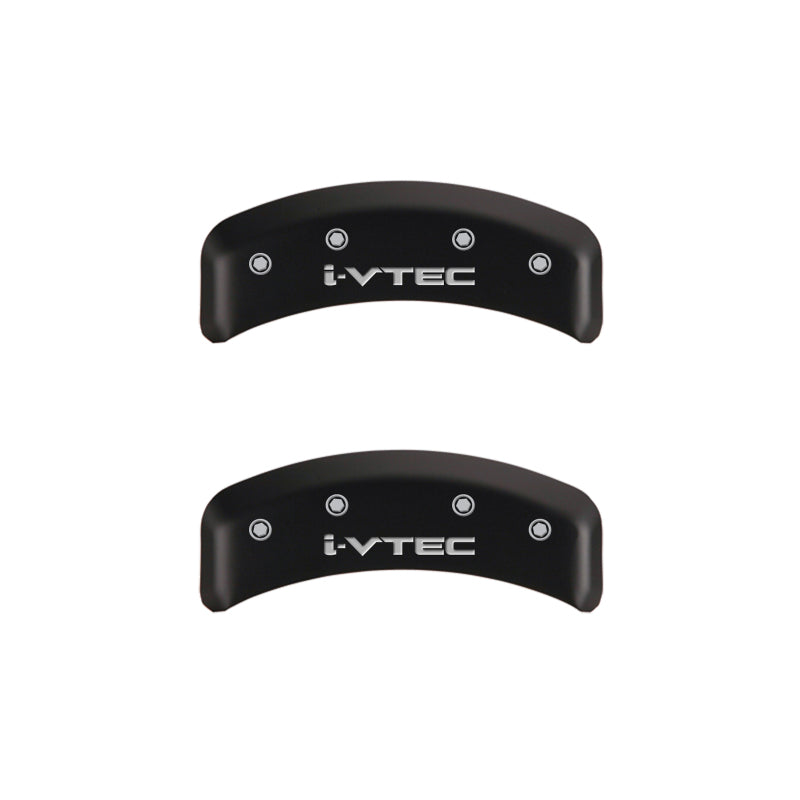 MGP 4 Caliper Covers Engraved Front & Rear i-Vtec Red finish silver ch-thumbmail-5
