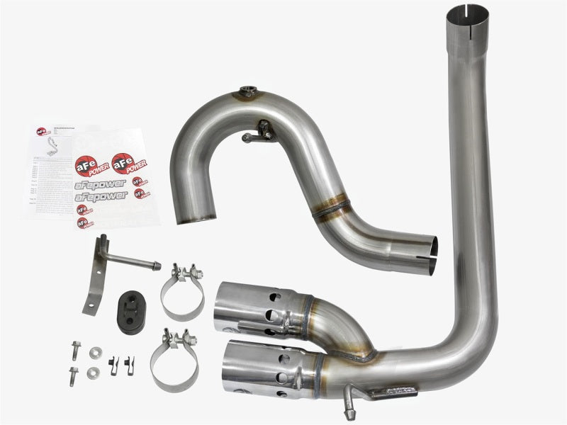 aFe Rebel Series DPF-Back 3in Side Exit SS Exhaust w/ IC Polished Tips 2016 GM Colorado/Canyon 2.8L-thumbmail-10