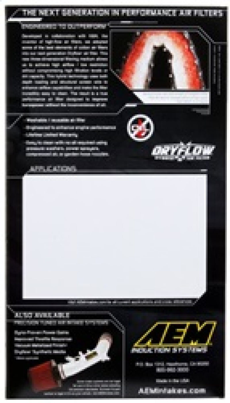 AEM Dryflow Air Filter for 07-16 Audi A4 1.8L TFSI-thumbmail-10