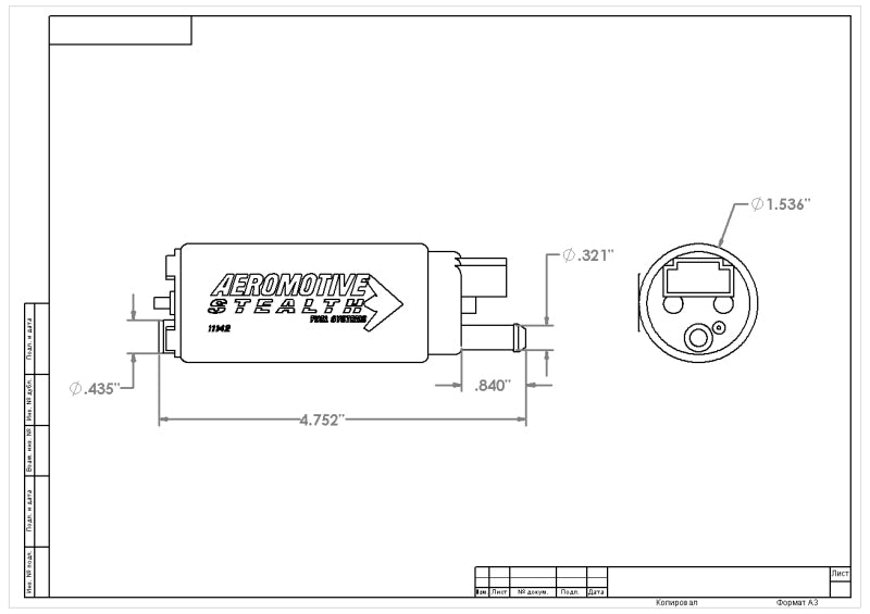 Aeromotive 340 Series Stealth In-Tank E85 Fuel Pump - Offset Inlet - Inlet Inline w/Outlet-thumbmail-16