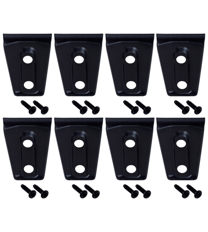 Kentrol 07-18 Jeep Wrangler JK Door Hinge Overlays 8 Pieces 4 Door - Textured Black-thumbmail-1