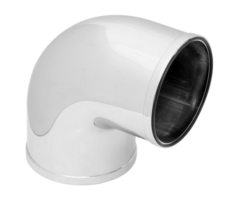 Spectre Universal Intake Elbow Tube (ABS) 3in. OD / 90 Degree - Chrome-thumbmail-2