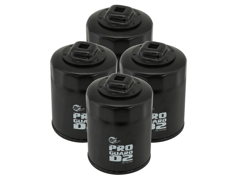 aFe Pro GUARD D2 Oil Filter 99-14 Nissan Trucks / 01-15 Honda Cars (4 Pack)-thumbmail-1