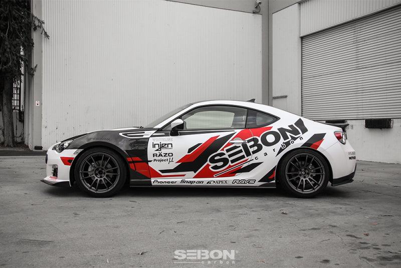 Seibon 12-13 BRZ/FRS 10mm Wider Carbon Fiber Fenders (Pair)-thumbmail-6