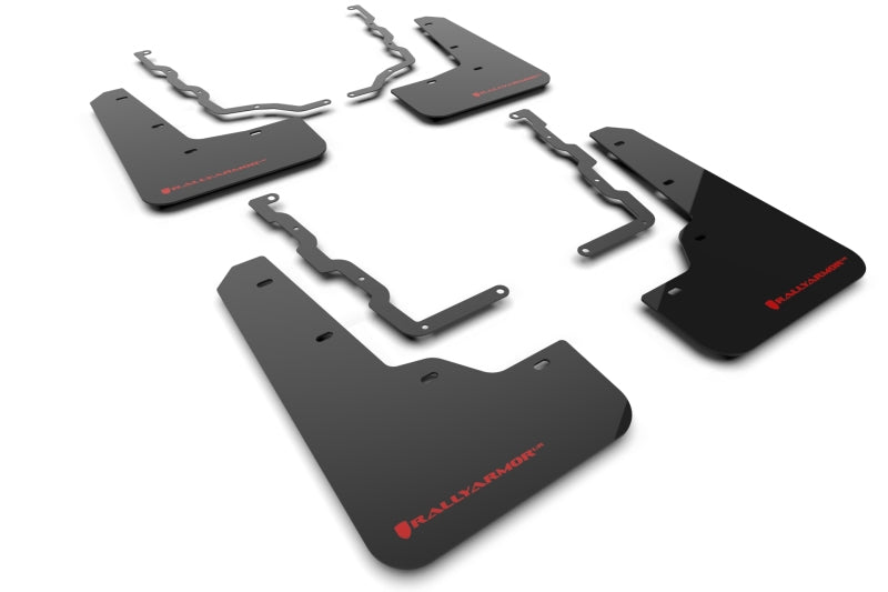 Rally Armor 20-22 Ford Puma ST Black Mud Flap w/ Red Logo-thumbmail-5