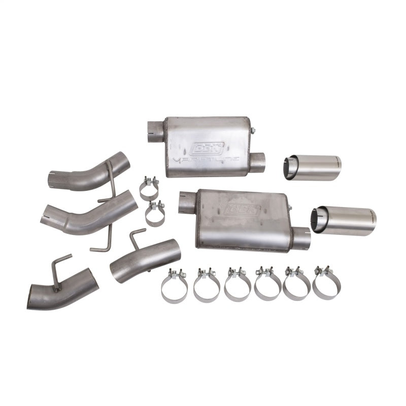 BBK Vari-Tune Axle Back Exhaust Kit 2 Adjustable Performance Mufflers 2-3/4 Pipe 4 in. Tips-thumbmail-4