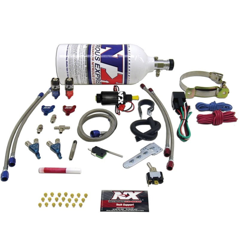 Nitrous Express 2 Cyl Piranha Nitrous Kit w/2.5lb Bottle-thumbmail-2