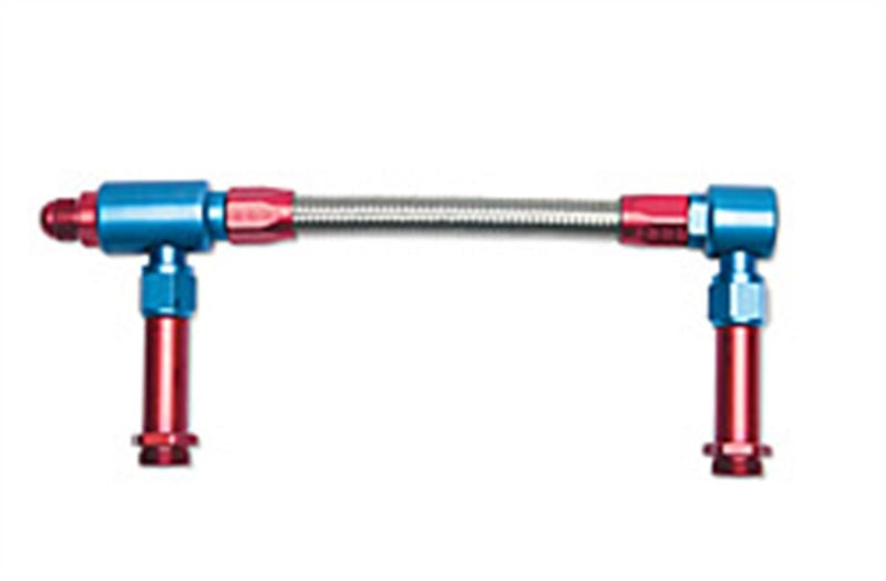 Russell Performance -8 AN to -8 AN ProFlex Holley 4150 Dual Inlet Carb Kit (Red/Blue)-thumbmail-8