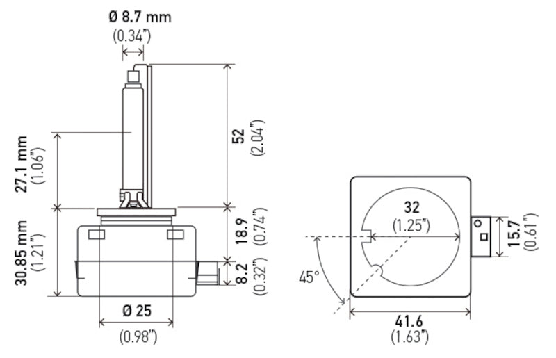 Hella Xenon D1S Bulb PK32d-2 85V 35W 5000k-thumbmail-6