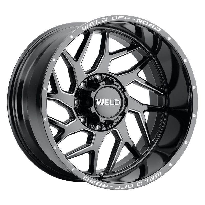 Weld Off-Road W117 22X10 Fulcrum 8X170 ET-18 BS4.75 Gloss Black MIL 125.1-thumbmail-2