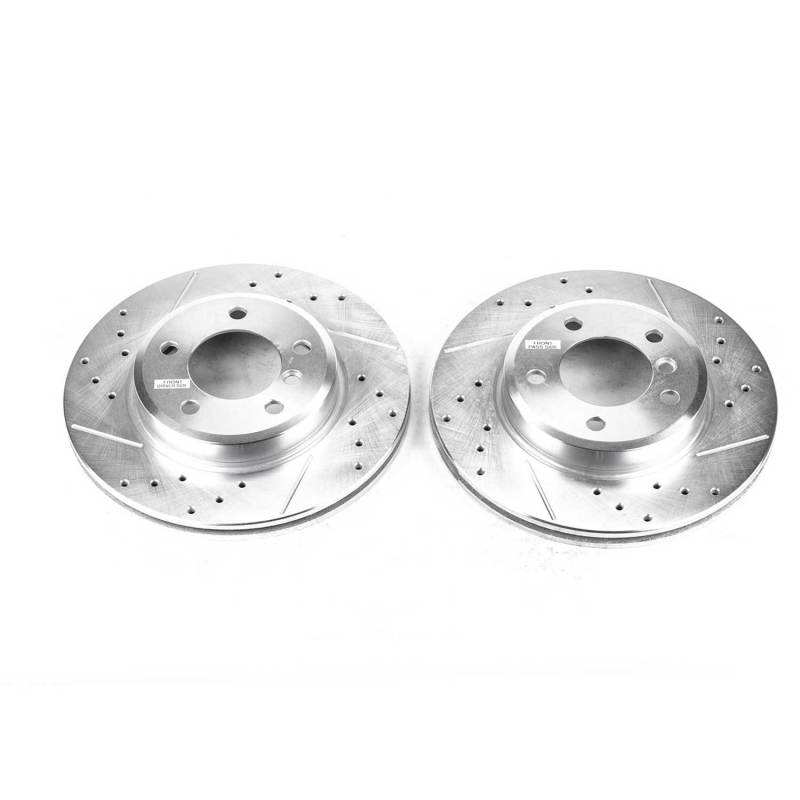 Power Stop 2000 BMW 323i Front Evolution Drilled & Slotted Rotors - Pair-thumbmail-1