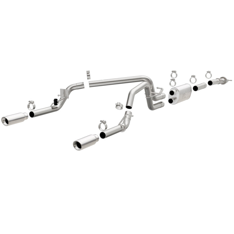 MagnaFlow Stainless Cat-Back Exhaust 2015 Chevy Colorado/GMC Canyon Dual Split Rear Exit 3.5in-thumbmail-3