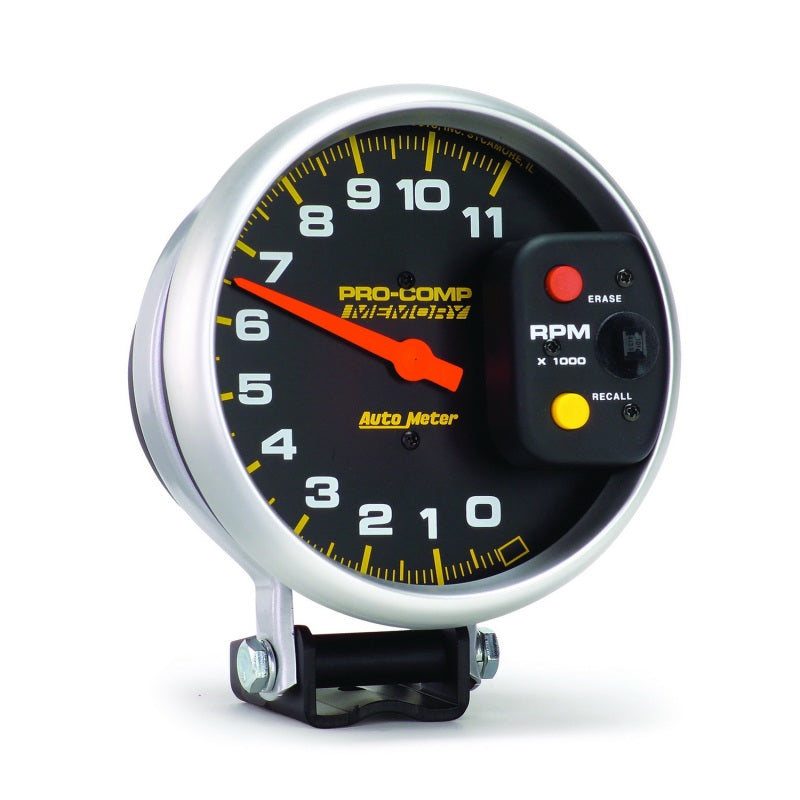 Autometer Pro-Comp 5in 0-11000 RPM Pedestal w/Peak Memory Tachometer-thumbmail-3