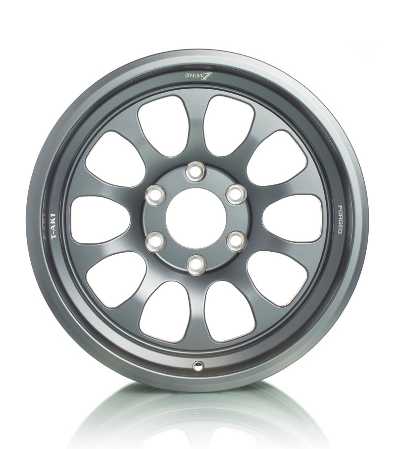Titan 7 T-AK1 17x8.5 6x139.7 -8 Offset / 106.3 CB Satin Titanium Wheel (Dropship ONLY)-thumbmail-17
