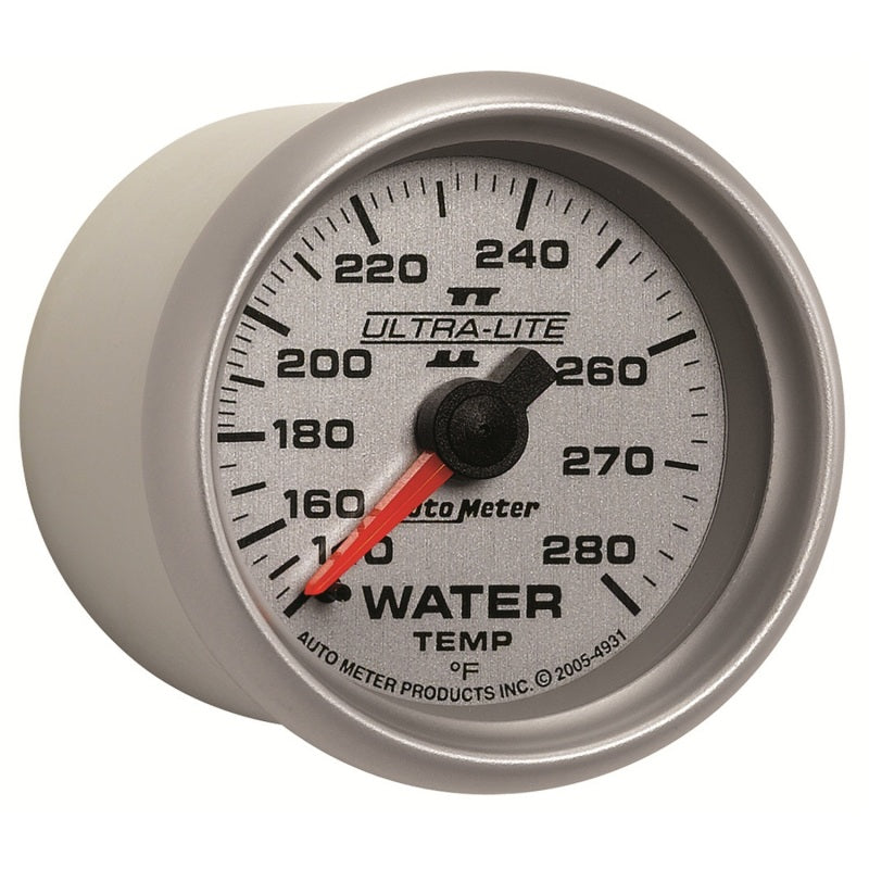 Autometer Ultra-Lite II 52mm 140-280 Deg F Mechanical Water Temp Gauge-thumbmail-6