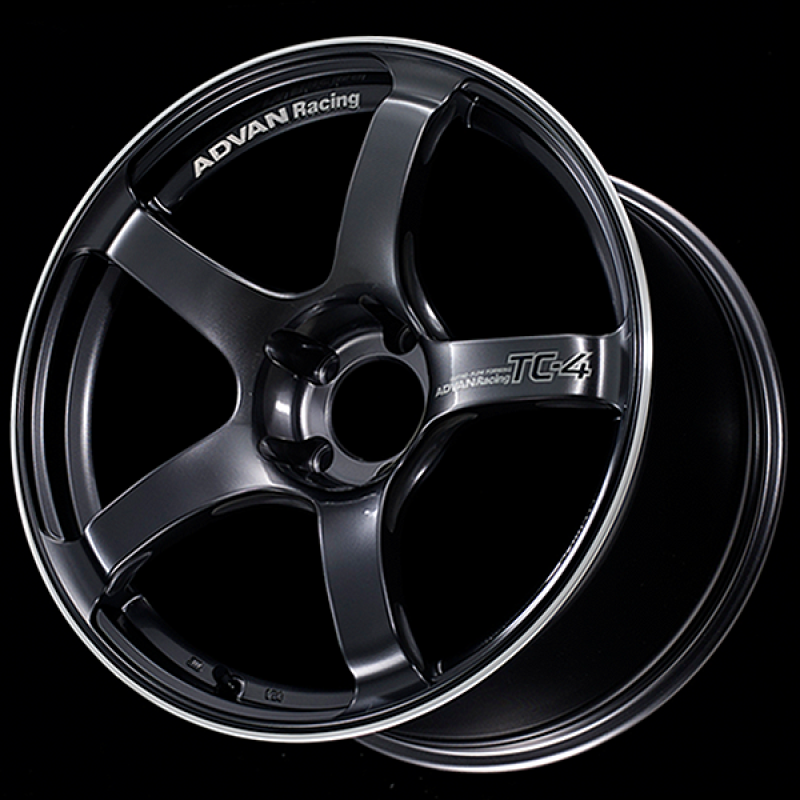 Advan TC4 18x10.5 +15 5-114.3 Racing Gun Metallic & Ring Wheel-thumbmail-1