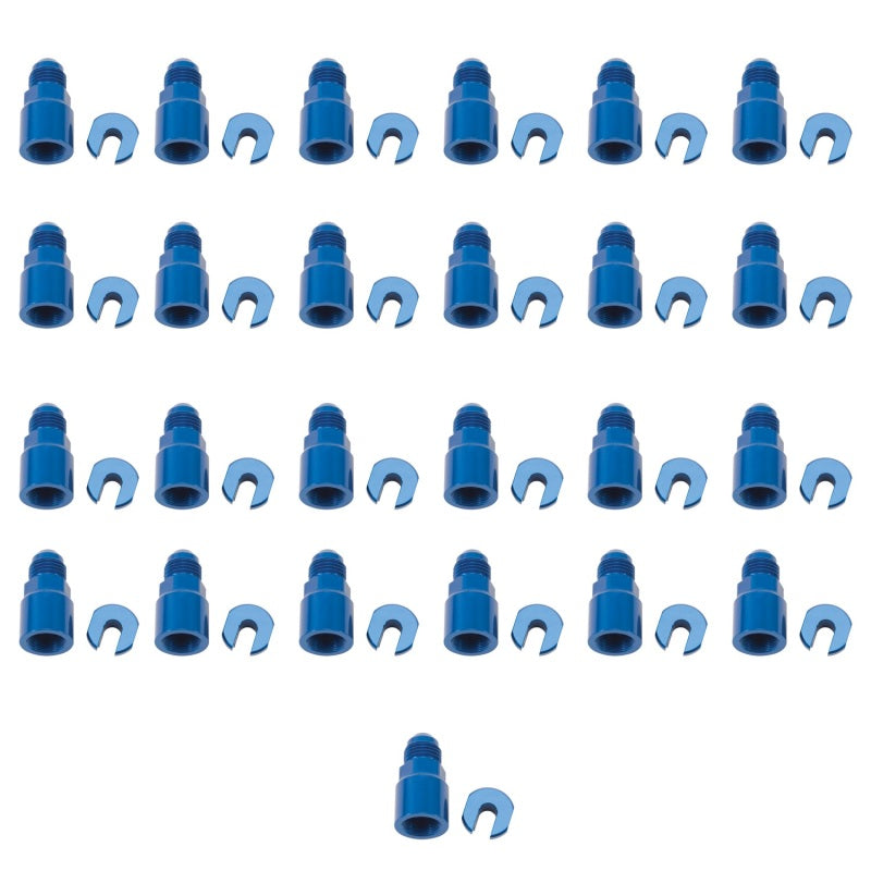 Russell Performance -6 AN Male to 3/8in SAE Quick-Disc Female EFI Adapter Fitting(Bulk Qty 25)-Blue-thumbmail-3