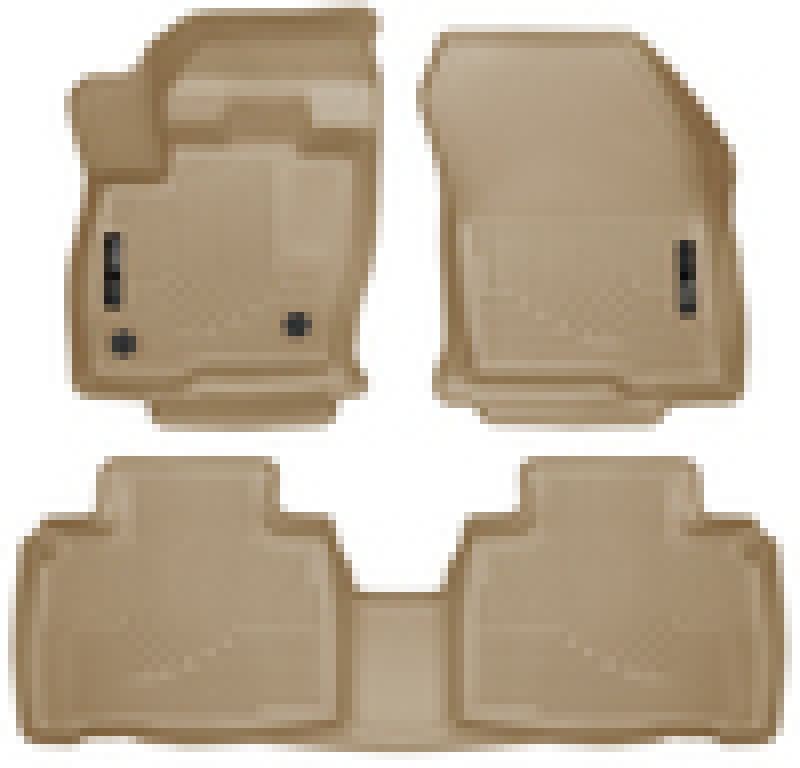 Husky Liners 2015 Ford Edge WeatherBeater Front & 2nd Row Combo Tan Floor Liners-thumbmail-3