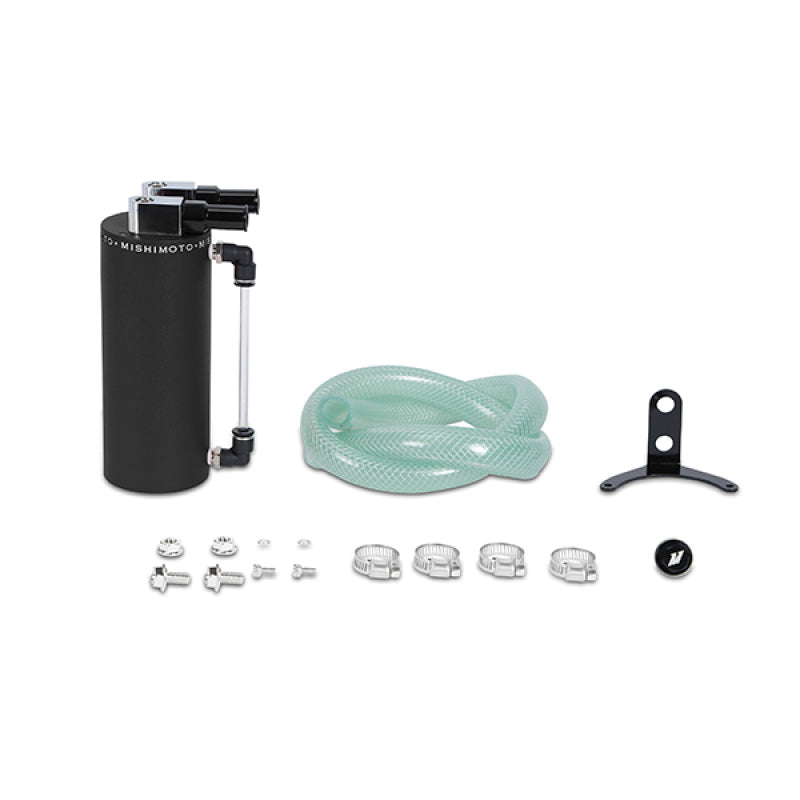 Mishimoto Small Aluminum Oil Catch Can - Wrinkle Black-thumbmail-2
