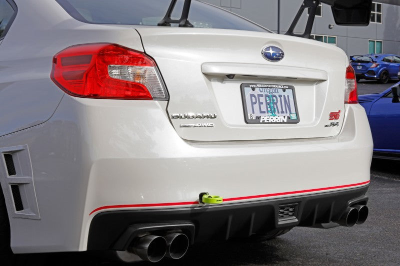 Perrin 15-19 Subaru WRX/STI Tow Hook Kit (Rear) - Neon Yellow-thumbmail-9