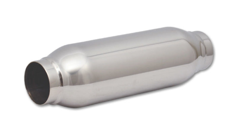Vibrant SS Resonator (Standard Design) 2.in inlet/outlet x 12in long w/ 3.5in OD resonator body-thumbmail-1