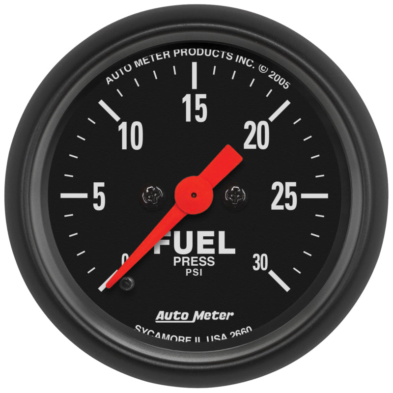 Autometer 2 1/16in 0-30 PSI Fuel Pressure Gauge Digital Stepper Motor Z Series-thumbmail-1