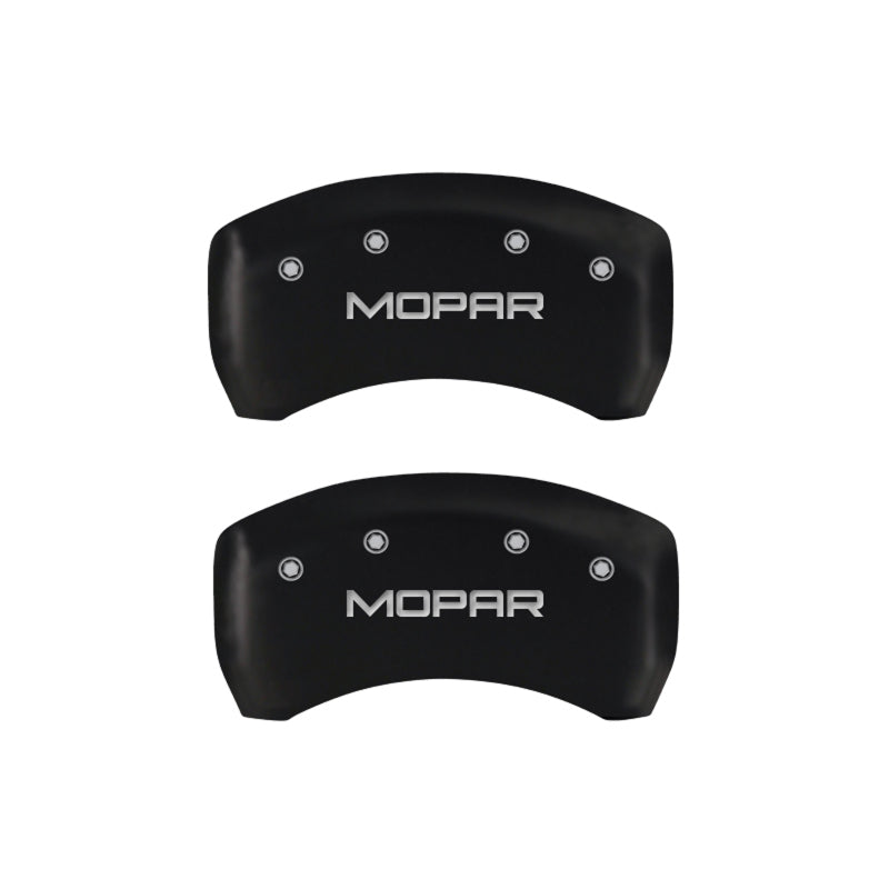 MGP 4 Caliper Covers Engraved Front & Rear MOPAR Red finish silver ch-thumbmail-5