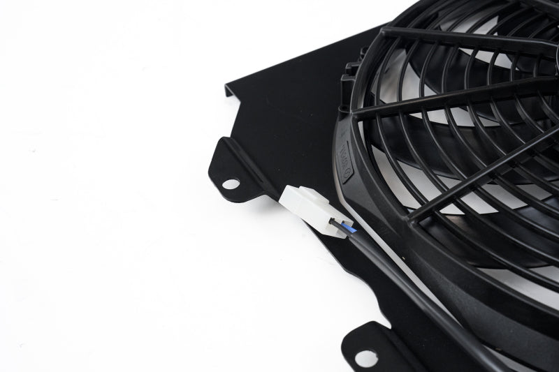 CSF 92-00 Honda Civic All-Aluminum Fan Shroud w/12in SPAL Fan - Black Finish-thumbmail-5