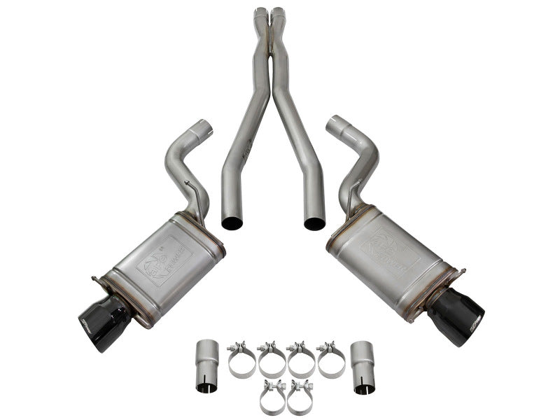aFe Mach Force-Xp 3in CB Stainless Steel Dual Exhaust System w/ Black Tips 09-15 Cadillac CTS-V-thumbmail-10