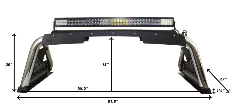 Go Rhino 15-20 Chevrolet Colorado Sport Bar 2.0 (Mid Size) - Tex Blk-thumbmail-2
