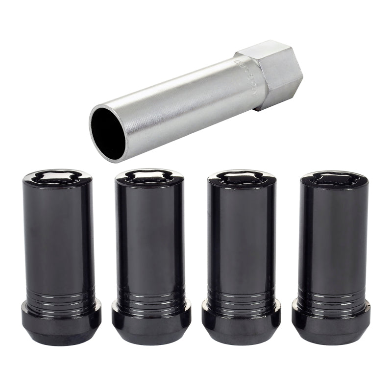 McGard Wheel Lock Nut Set - 4pk. (Tuner / Cone Seat) 1/2-20 / 13/16 Hex / 1.60in. Length - Black-thumbmail-7