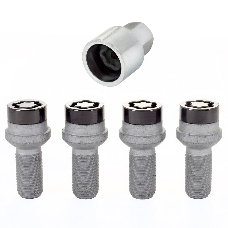 McGard Wheel Lock Bolt Set - 4pk. (Radius Seat) M14X1.5 / 17mm Hex / 27.0mm Shank Length - Black-thumbmail-4