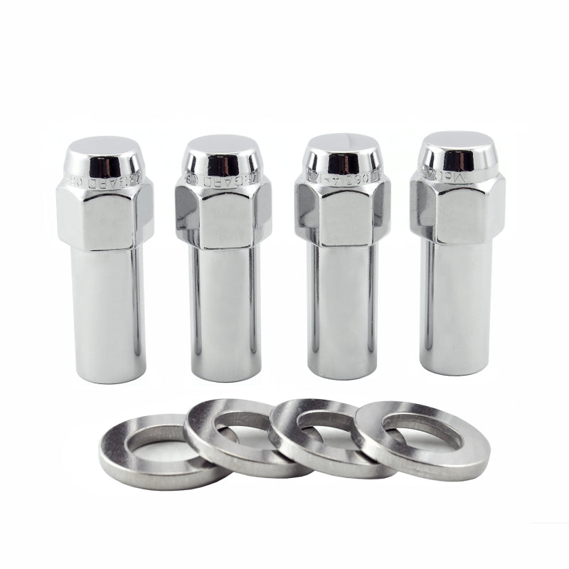 McGard Hex Lug Nut (X-Long Shank) M12X1.5 CTR Washer / 13/16 Hex / 2.27in. Length (4-Pack) - Chrome-thumbmail-3