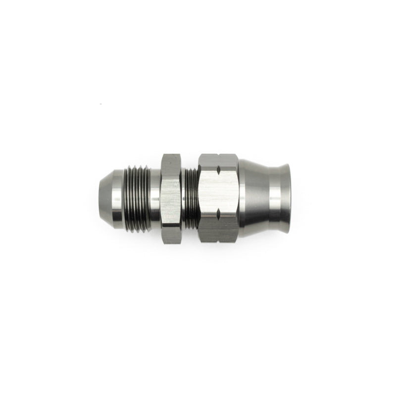 DeatschWerks 8AN Male Flare to 1/2in Hardline Compression Adapter - Anodized Matte Black-thumbmail-2