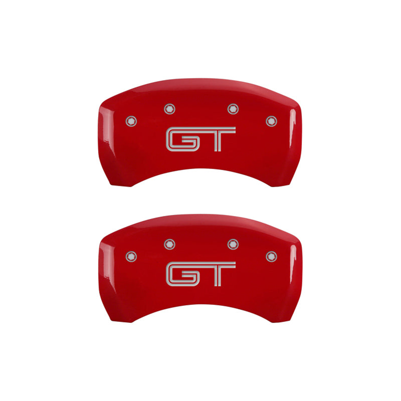 MGP Rear set 2 Caliper Covers Engraved Rear 50 Red finish silver ch-thumbmail-2
