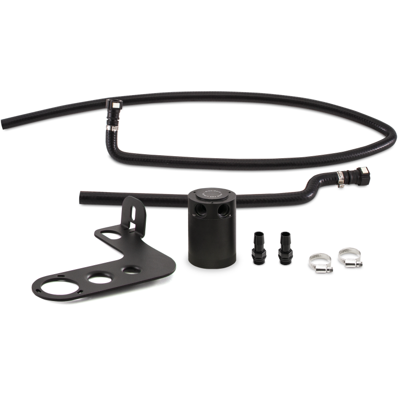 Mishimoto 10-15 Chevrolet Camaro SS (Automatic) Baffled Oil Catch Can Kit - Black-thumbmail-3