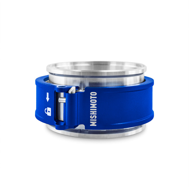 Mishimoto 3.0in Quick Release Clamp Assembly - Blue-thumbmail-1