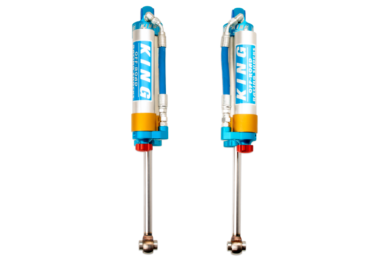 King Shocks 2005+ Nissan Frontier Rear 2.5 Dia Piggy Hose Reservoir Shock w/Adjuster (Pair)-thumbmail-1