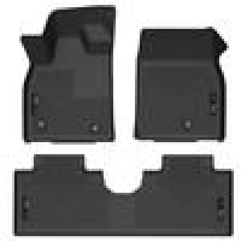 Husky Liners 2021 Ford Mustang Mach-E Weatherbeater Front & 2nd Seat Floor Liners - Black-thumbmail-1