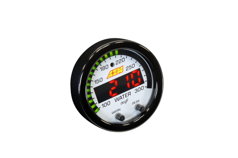 AEM X-Series Temperature 100-300F Gauge Kit (ONLY Black Bezel and Water Temp. Faceplate)-thumbmail-20