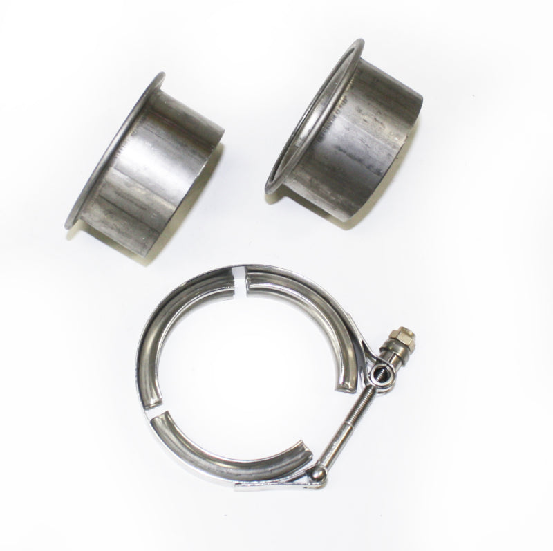 JBA 2.5in Stainless Steel V-Band Clamp & Flanges-thumbmail-2