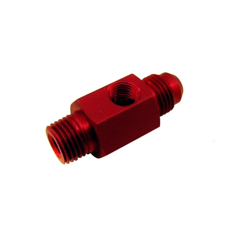 Nitrous Express 1/4 NPT x 6AN w/1/8 NPT Gauge Hole (Fuel Bypass Fitting)-thumbmail-2