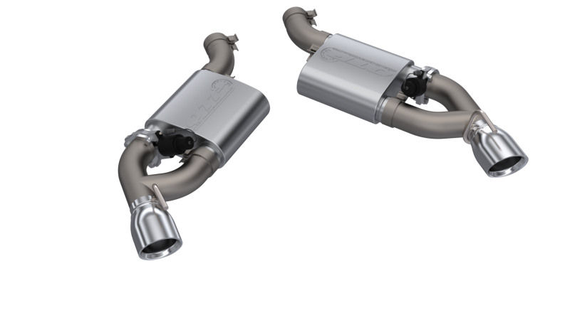 QTP 16-18 Chevrolet Camaro SS 6.2L 304SS Screamer Axle Back Exhaust w/4.5in Dual Tips-thumbmail-5
