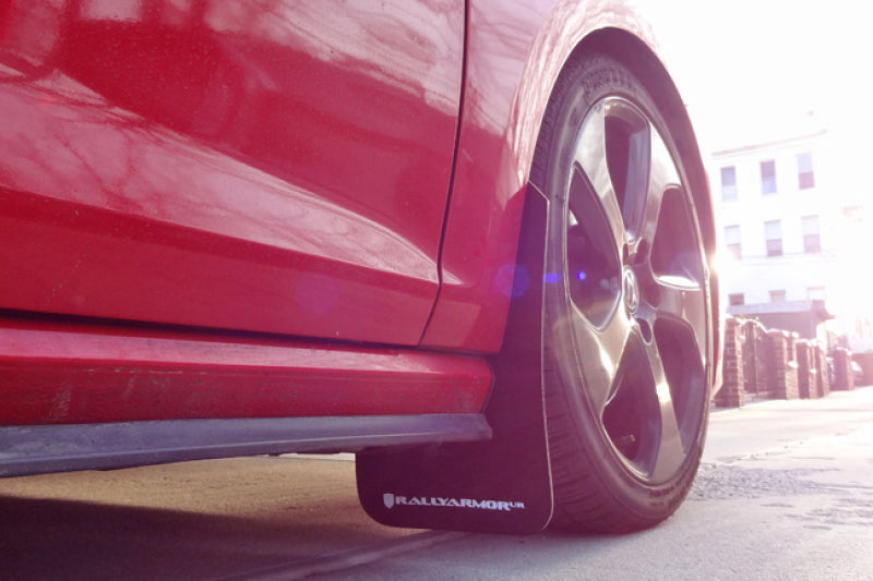 Rally Armor 15-21 VW Golf/GTI/TSI Red UR Mud Flap w/ White Logo-thumbmail-9